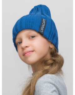 Шапка детская для девочек 31345608 цвет синий размер 54 56 Lanacaps