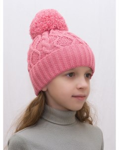 Шапка детская для девочек 3127429 цвет розовый размер 50 56 Lanacaps