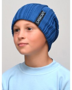 Шапка детская для мальчиков 31345608 цвет синий размер 54 56 Lanacaps