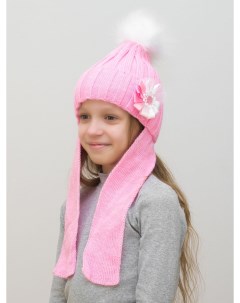 Шапка детская для девочек 11516529 цвет розовый размер 52 54 Lanacaps