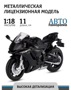 Мотоцикл металлический ТМ свободный ход колес М1 18 JB1251601 Автопанорама