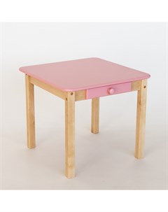 Детский стол FOREST pink с ящичком из березы Simba