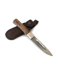 Складной нож Якут кованая Х12МФ стабилизированная карельская береза Фурсач