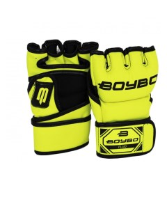 Перчатки для MMA Fluo кожзам зелёные р XS Boybo