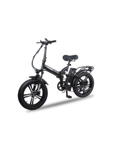 Электровелосипед складной F10 mini с шоссейными колесами черный Minako