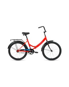 Городской велосипед City 24 FR 2023 красный голубой Altair