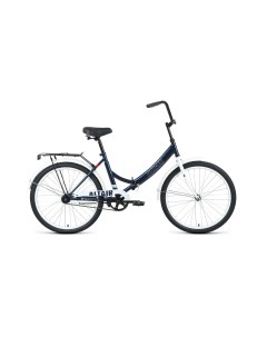 Городской велосипед City 24 FR 2023 синий серый Altair