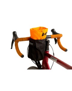 Велосипедная сумка feedbag черный оранжевый левая10х10х25см Velohorosho