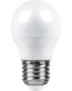 Лампа светодиодная LB 95 25483 7W 230V E27 6400K G45 упаковка 10 шт Feron