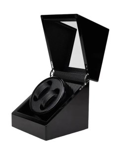 Шкатулка для часов с автоподзаводом тайммувер 2 секция черный Zelgut