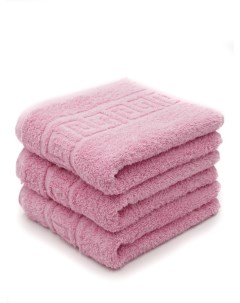 Набор полотенец 40х70см 3шт розовый Dreamtex