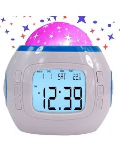 Часы будильник Yuhai с музыкальным будильником и проектором звездного неба Dirox