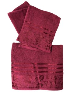 Набор полотенец бордовое 50х90 см 70х130 см 375 г м2 Вышневолоцкий текстиль