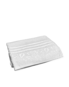 Белое банное полотенце с бордюром 70х140 см 500 г м2 Вышневолоцкий текстиль