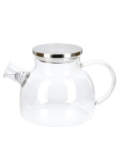 Чайник заварочный с фильтром пружиной 1100 мл боросиликатное стекло Nouvelle