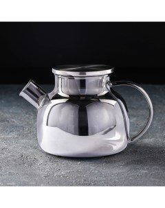 Чайник заварочный Глори 1 л с металлическим ситом цвет серый Nobrand