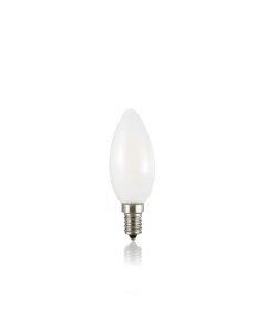 Лампа светодиодная l Lux Свеча 4Вт 360Лм 3000К Е14 230В Матовая Не диммируется 101231 Idea