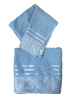 Набор полотенец в упаковке голубое 50х90 см 70х130 см 375 г м2 Вышневолоцкий текстиль