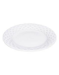 Тарелка десертная Сильвер 18 см белая Мфк