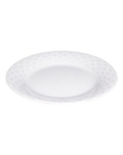 Тарелка обеденная Сильвер 20 см белая Мфк