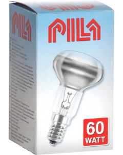 Лампа накаливания NR50 Е14 60 Вт 2700K гриб матовая Pila