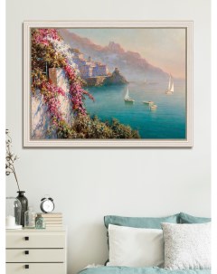 Картина для интерьера Амальфи Цветы над морем 50х70 см GRAF 20009 5 Графис