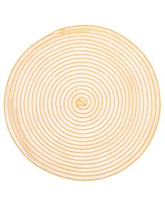 Салфетка под приборы 38 см полипропилен ПЭТ круглая бежево золотистая Chintz Kuchenland