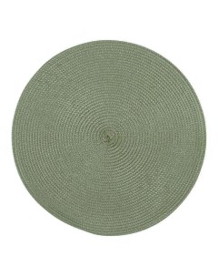 Салфетка под приборы 38 см полипропилен ПЭТ круглая зеленая Circle Kuchenland
