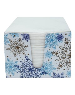 Салфетки бумажные Снежка в коробочке 100 шт Лилия