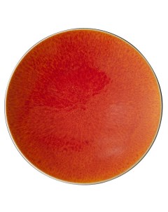 Тарелка мелкая 26см керамика цвет ORANGE Tourron 950780 Jars