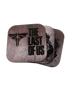 Комплект подставок под стакан бирдекель The Last of Us дерево Nobrand