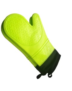 Прихватка силиконовая рукавичка зеленая 2 штуки Оем