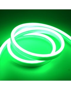 Светодиодная лента Неоновая 2м 5х12мм 220В 120 LED m IP 67 гибкий неон зеленый Dled