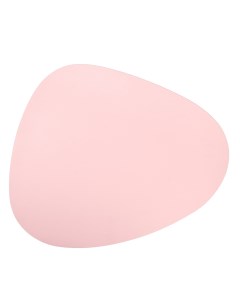 Салфетка сервировочная плей смат Экокожа розовая 45х37 см полиуретан Nouvelle