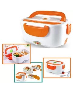 Ланч бокс для еды с подогревом от сети контейнер Electric Lunch Box Оранжевый Daprivet