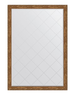 Зеркало с гравировкой в раме виньетка бронзовая Evoform
