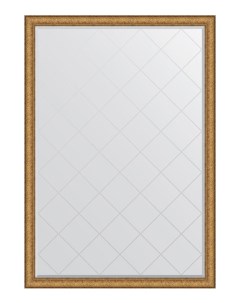 Зеркало с гравировкой в раме медный эльдорадо Evoform