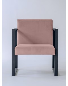 Кресло Abyssinian 70х70 велюр розовый Loftdc