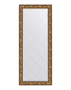 Зеркало с гравировкой напольное в раме Византия золото Evoform