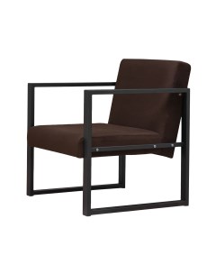 Кресло Abyssinian 70х70 велюр коричневый Loftdc