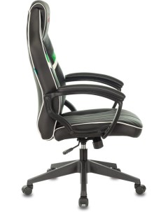 Кресло игровое Z3 на колесиках искусственная кожа черный зеленый зеленый viking Zombie