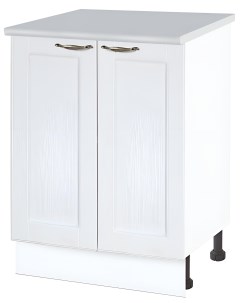 Кухонный напольный шкаф Нева 60 см МДФ Белое дерево Н 600 Нева кухня
