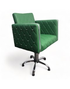 Парикмахерское кресло Гринвич II Зеленый Мебель бьюти