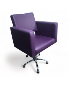 Парикмахерское кресло Кубик Фиолетовый Мебель бьюти