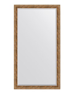 Зеркало с фацетом напольное в раме Виньетка античная бронза 85 мм Evoform