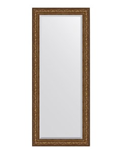 Зеркало с фацетом напольное в раме Виньетка состаренная бронза 109 мм Evoform