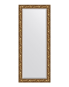 Зеркало с фацетом напольное в раме Византия золото Evoform
