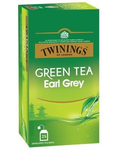 Зеленый чай Green Tea Earl Grey 2 г x 25 пакетиков Twinings