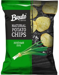 Чипсы картофельные Bruto зеленый лук 120 г Bruto snacks