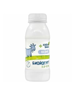 Йогурт питьевой из козьего молока 3 4 5 БЗМЖ 230 г Зелёная линия